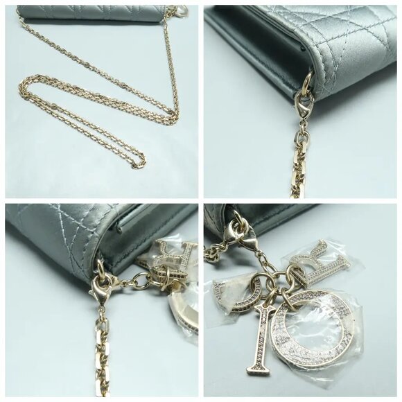 DIOR Blue W/P Cloth Shoulder Bag 1370-013025 - Picture 7 of 12